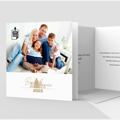 Carte de voeux 2 volets