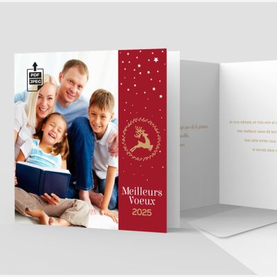 Carte de voeux 2 volets