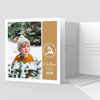 Carte de voeux 2 volets