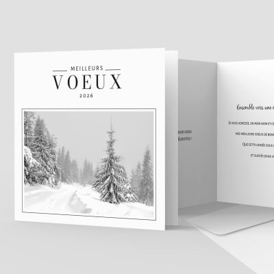 Carte de voeux 2 volets