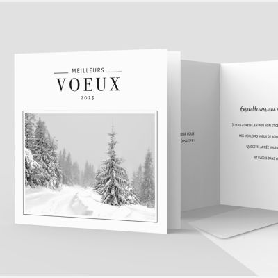 Carte de voeux 2 volets