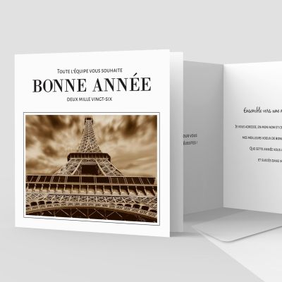 Carte de voeux 2 volets
