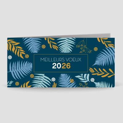 Carte de voeux 2 volets