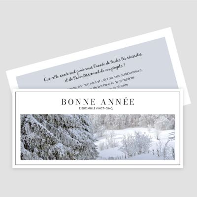 Carte de voeux recto verso