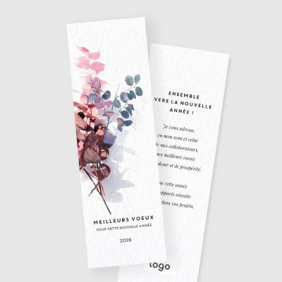 Carte de voeux marque page RV