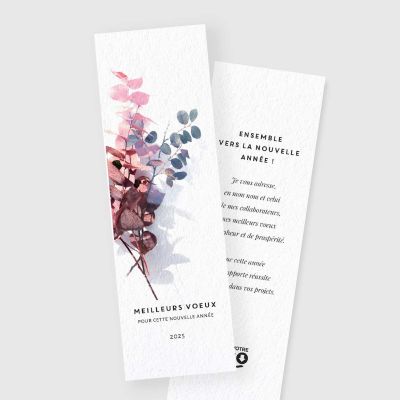 Carte de voeux marque page RV