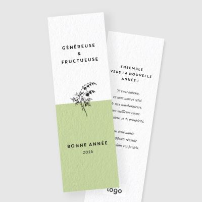 Carte de voeux marque page RV