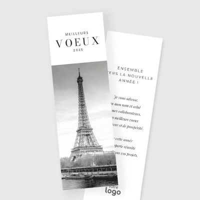 Carte de voeux marque page RV