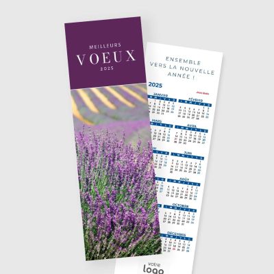 Carte de voeux marque page RV