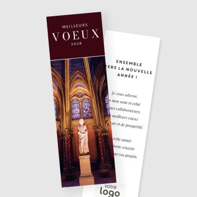 Carte de voeux marque page RV