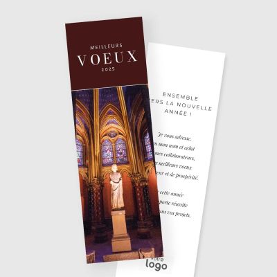 Carte de voeux marque page RV