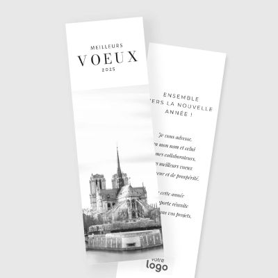 Carte de voeux marque page RV