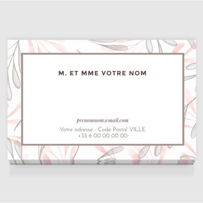 Carte de visite grand format