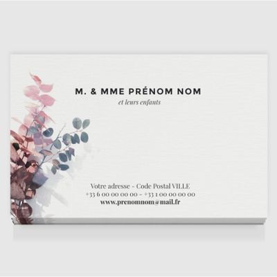 Carte de visite grand format