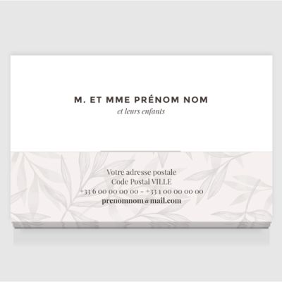 Carte de visite grand format