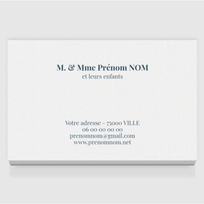 Carte de visite grand format