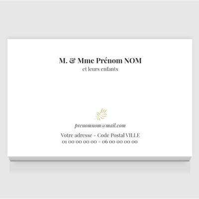 Carte de visite grand format