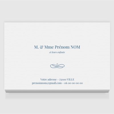 Carte de visite grand format