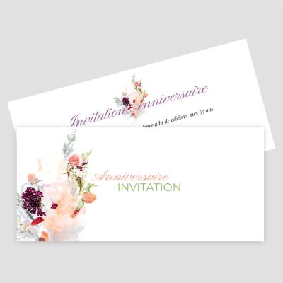 Carton d'invitation recto verso