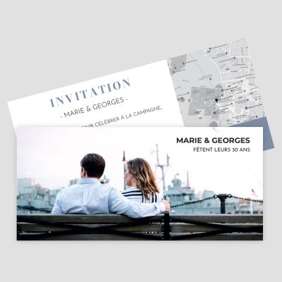 Carton d'invitation recto verso