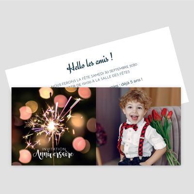 Carton d'invitation recto verso