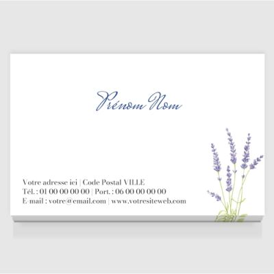 Carte de visite grand format