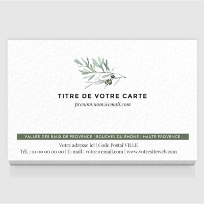 Carte de visite grand format