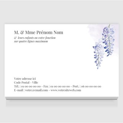 Carte de visite grand format