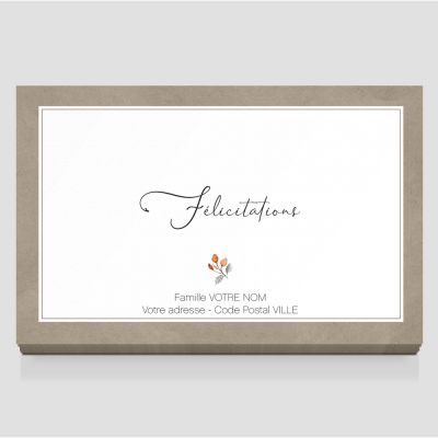 Carte de visite grand format
