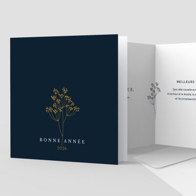 Carte de voeux 2 volets