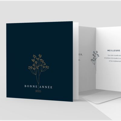 Carte de voeux 2 volets