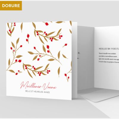 Carte de voeux 2 volets