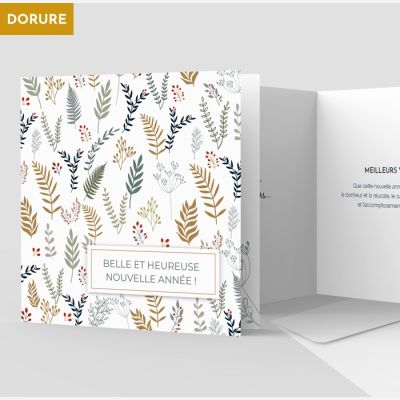 Carte de voeux 2 volets