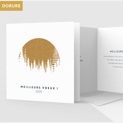 Carte de voeux 2 volets