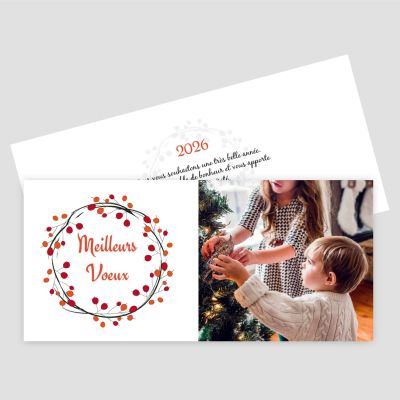 Carte de voeux recto verso