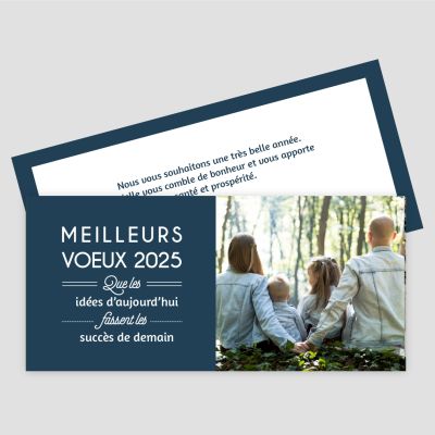 Carte de voeux recto verso
