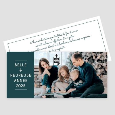 Carte de voeux recto verso