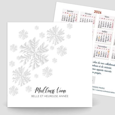 Carte de voeux recto verso