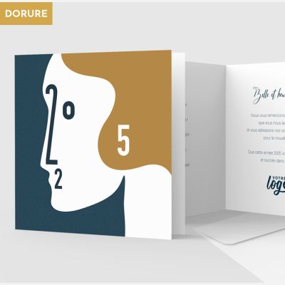 Carte de voeux 2 volets