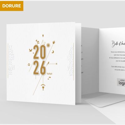 Carte de voeux 2 volets