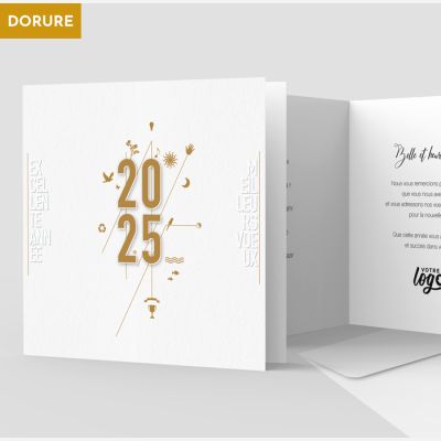 Carte de voeux 2 volets
