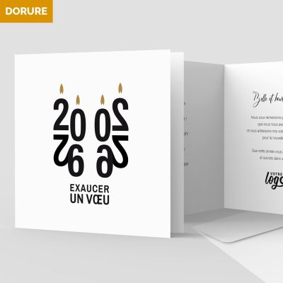 Carte de voeux 2 volets
