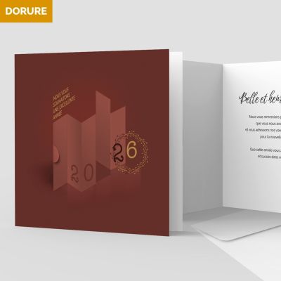 Carte de voeux 2 volets