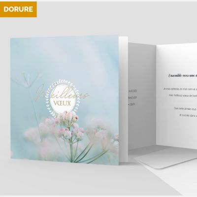 Carte de voeux 2 volets