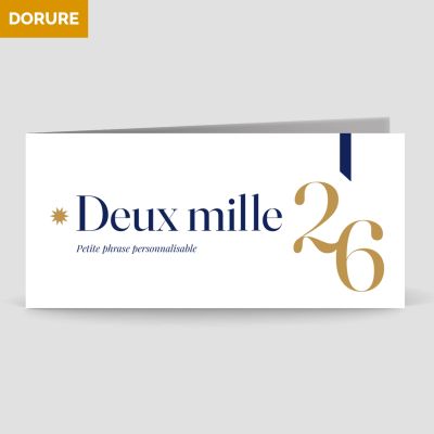 Carte de voeux 2 volets