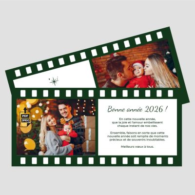 Carte de voeux recto verso