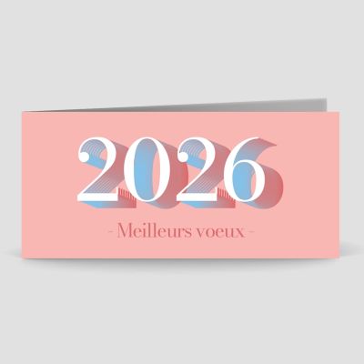Carte de voeux 2 volets
