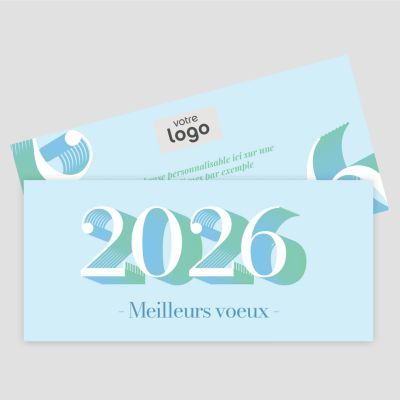 Carte de voeux recto verso