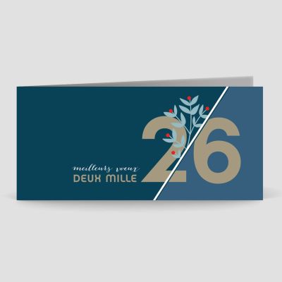 Carte de voeux 2 volets