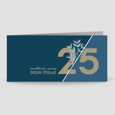Carte de voeux 2 volets